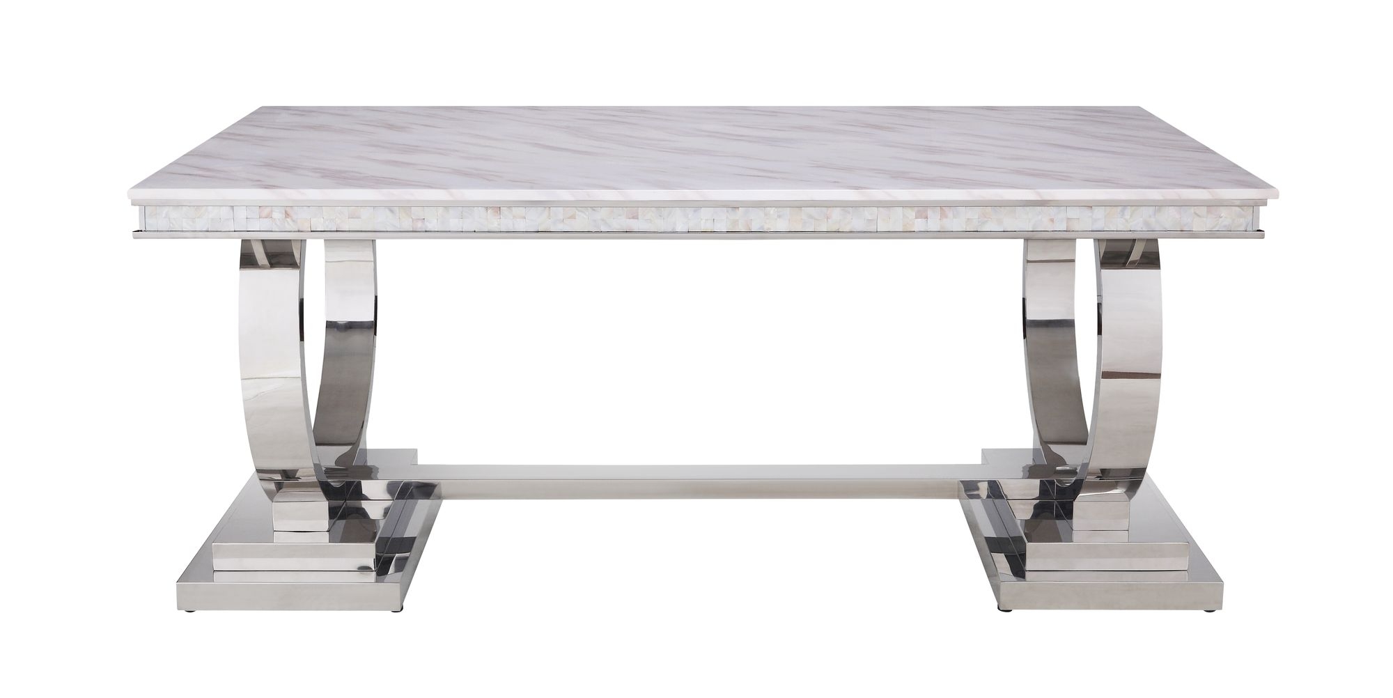 Zander Artificial Marble Top Dining Table