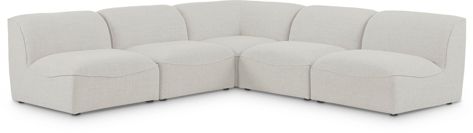 Miramar 104" 5-Piece Linen Fabric Modular Sectional Sofa