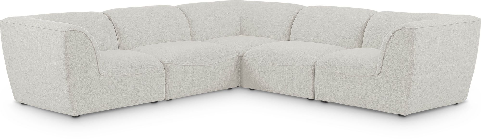 Miramar 109" 5-Piece Linen Fabric Modular Sectional Sofa