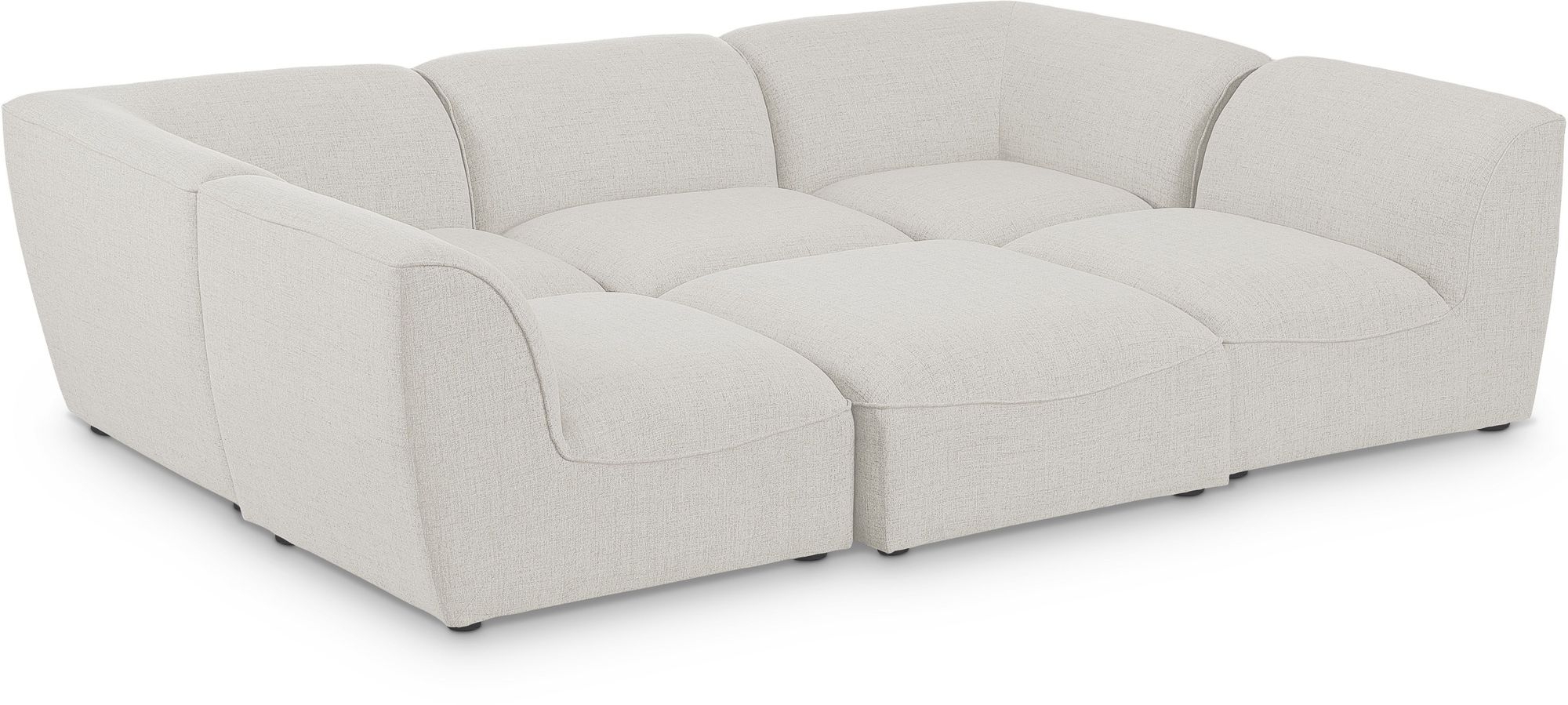 Miramar 109" 6-Piece Linen Fabric Modular Sectional Sofa