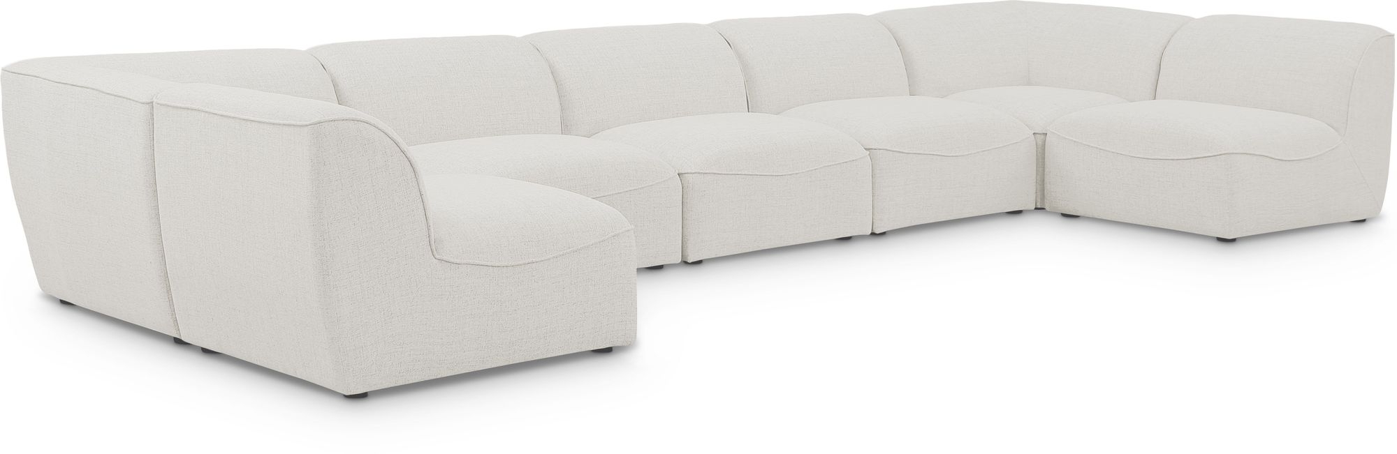 Miramar 175" 7-Piece Linen Fabric Modular Sectional Sofa