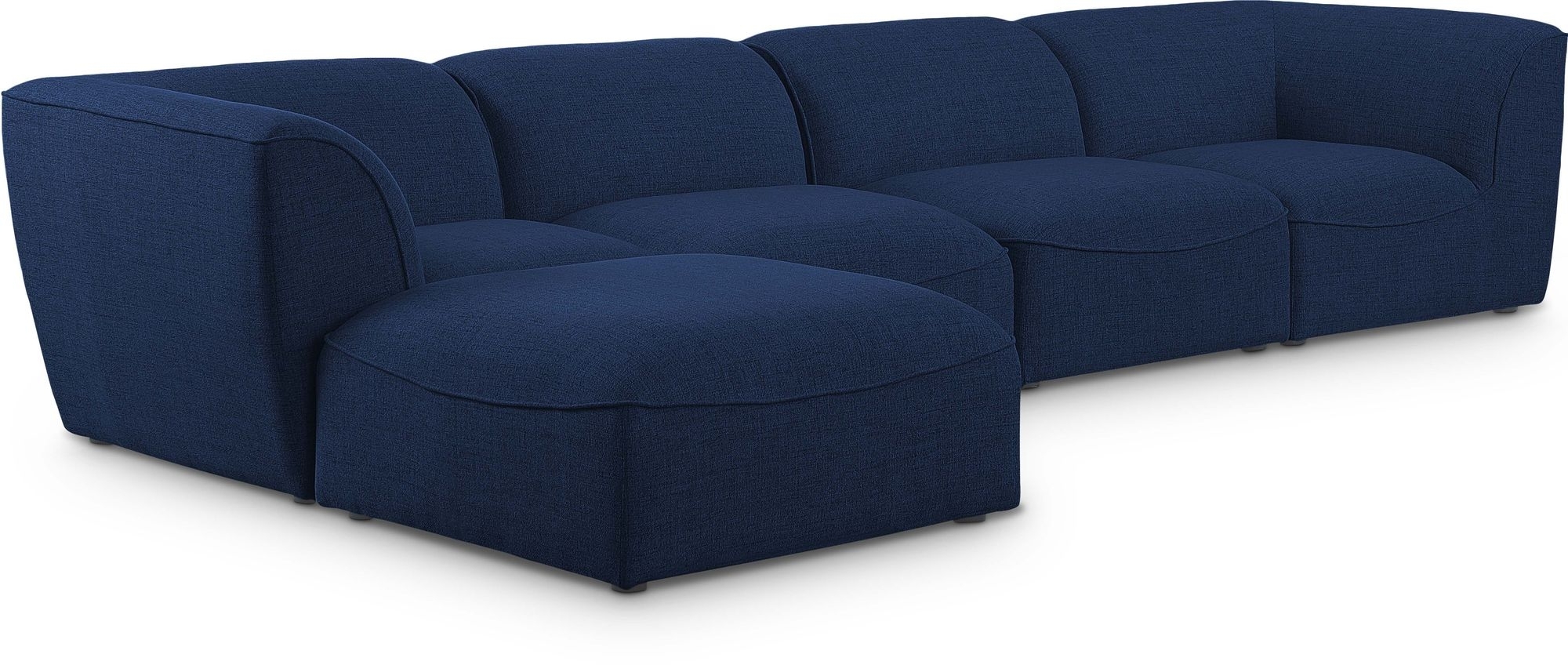 Miramar 142" 5-Piece Linen Fabric Modular Sectional Sofa