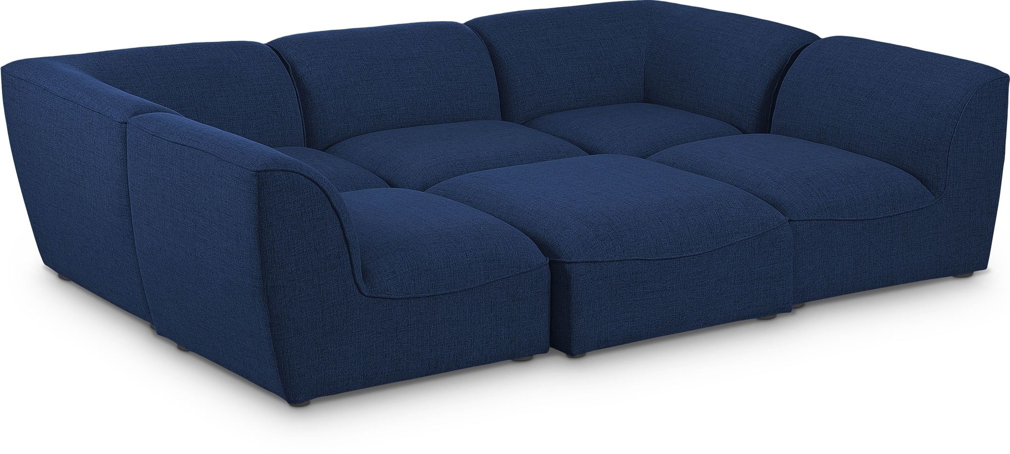 Miramar 109" 6-Piece Linen Fabric Modular Sectional Sofa