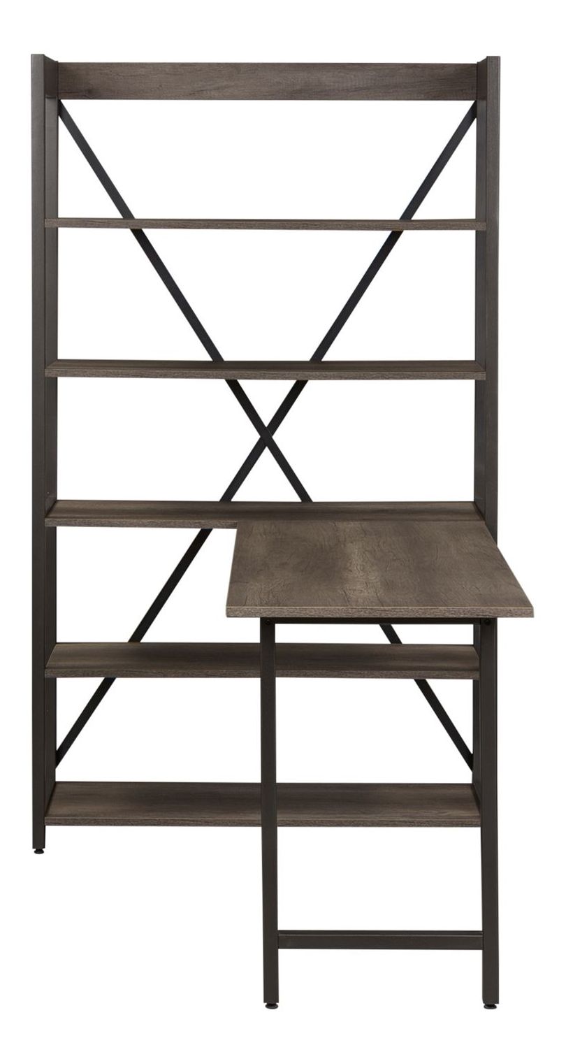Tanners Creek Rectangular Melamine/Wood/Metal Desk & Bookcase Set