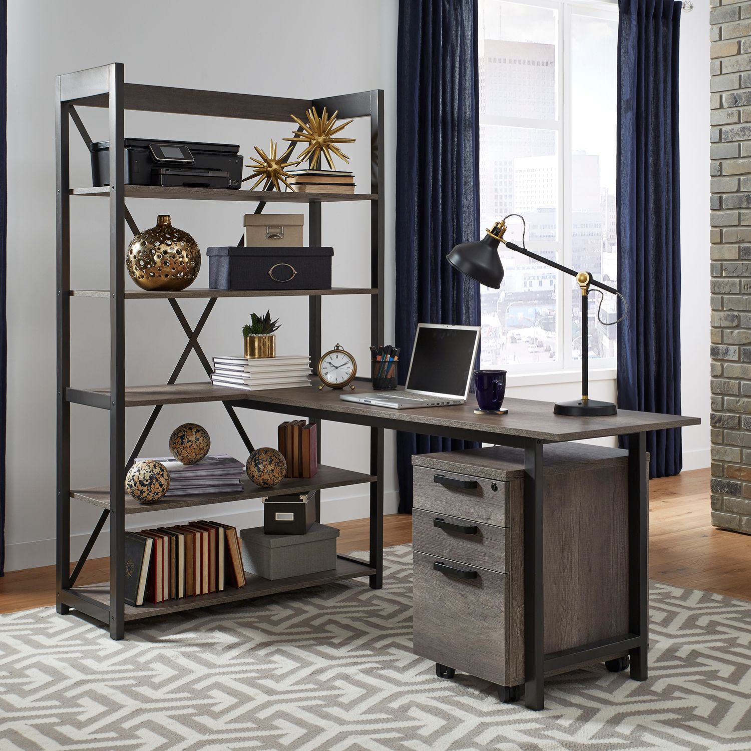 Tanners Creek Melamin/Wood 3-Drawer Mobile File Cabinet