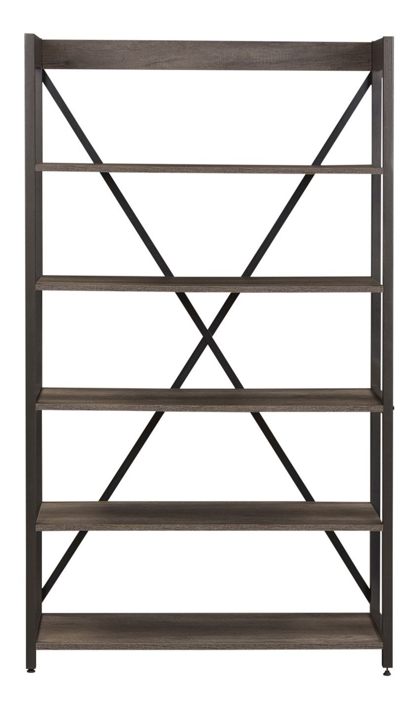 Tanners Creek Melamine/Wood/Metal 5-Tier Bookcase