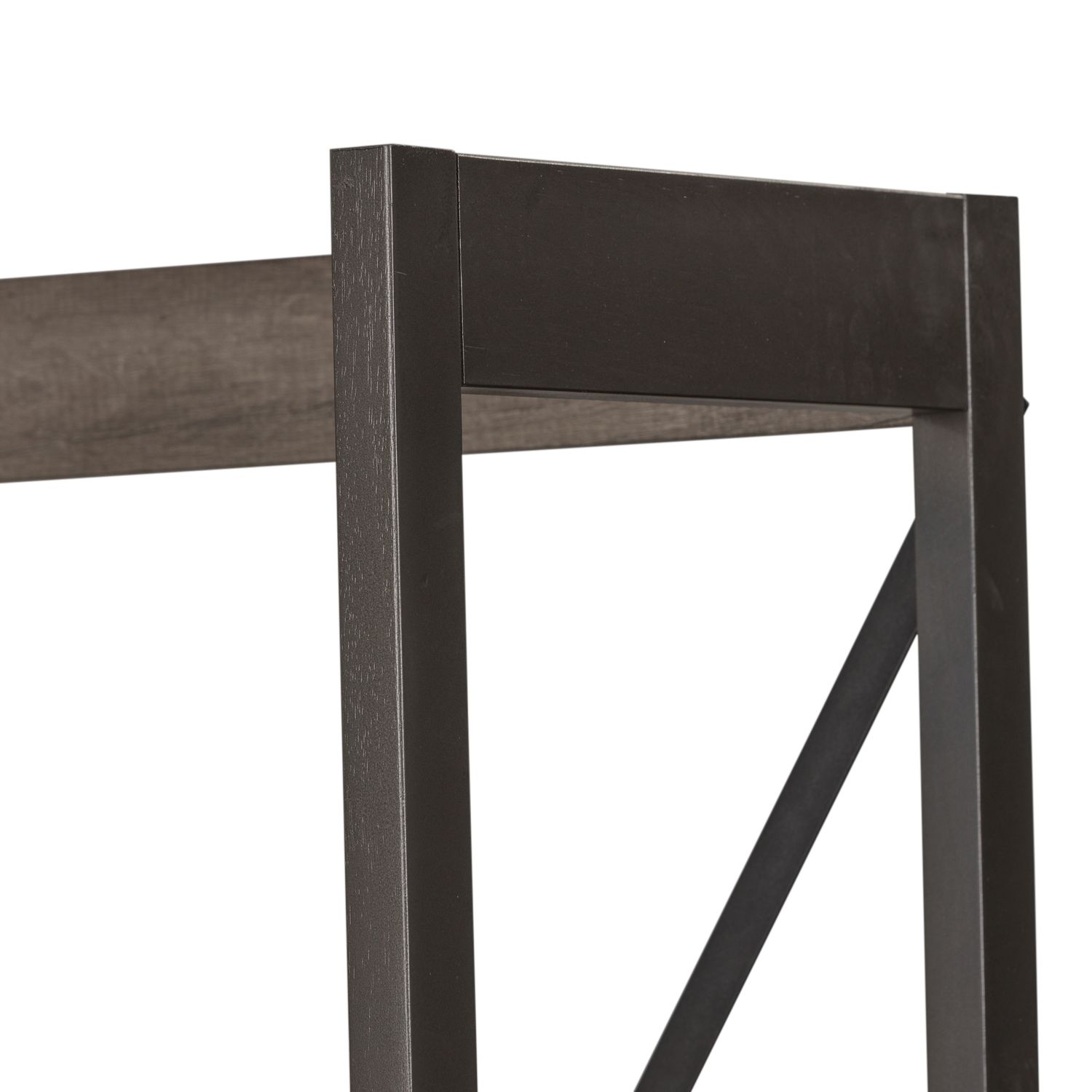 Tanners Creek Melamine/Wood/Metal 5-Tier Bookcase