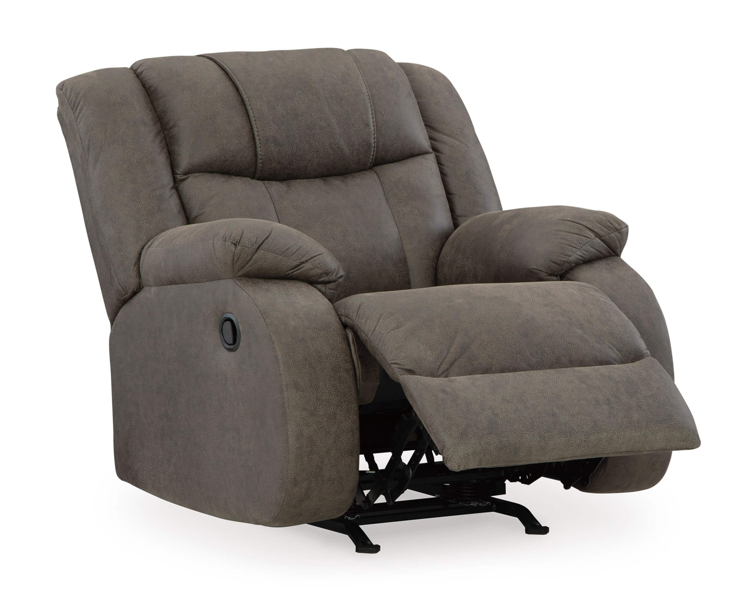 First Base Polyester Reclining Gunmetal Chair