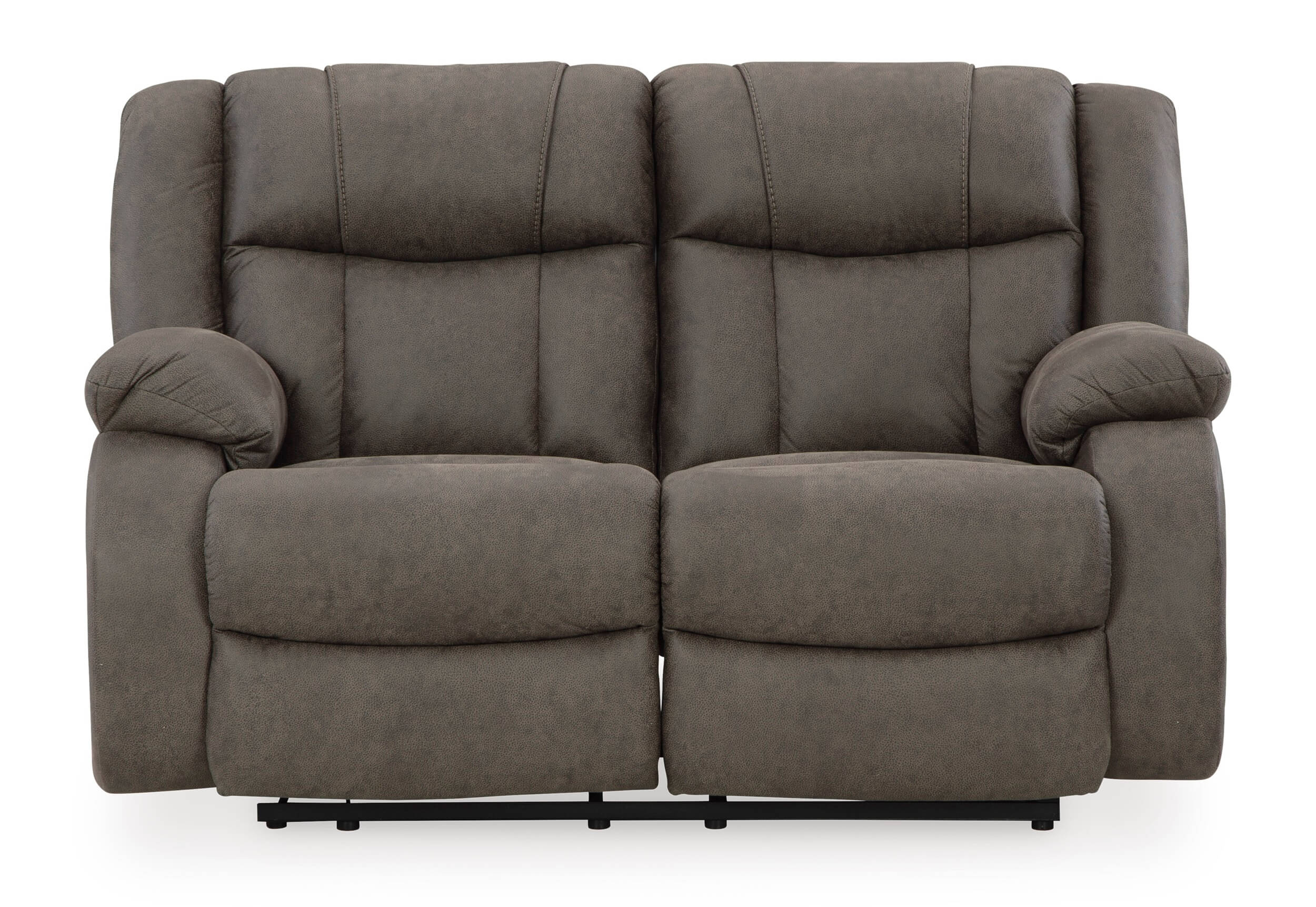 First Base Polyester Reclining Loveseat
