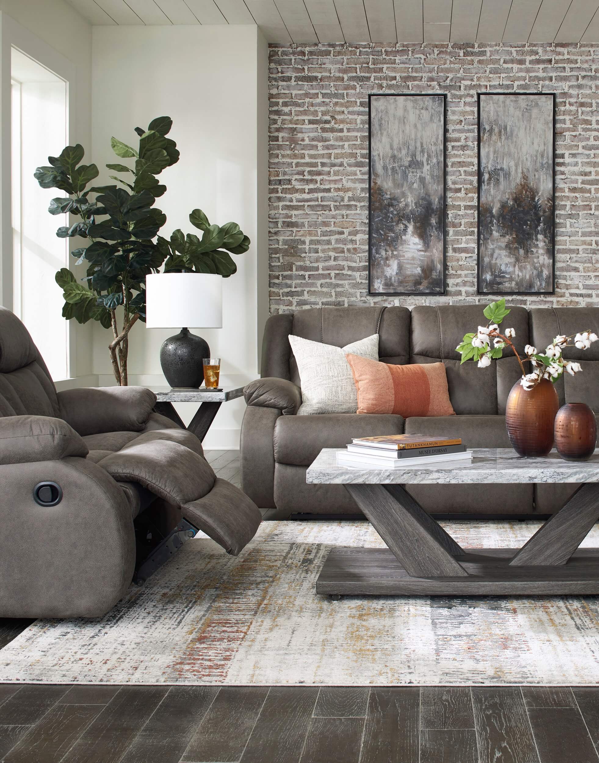 reclining sofa and recliner set