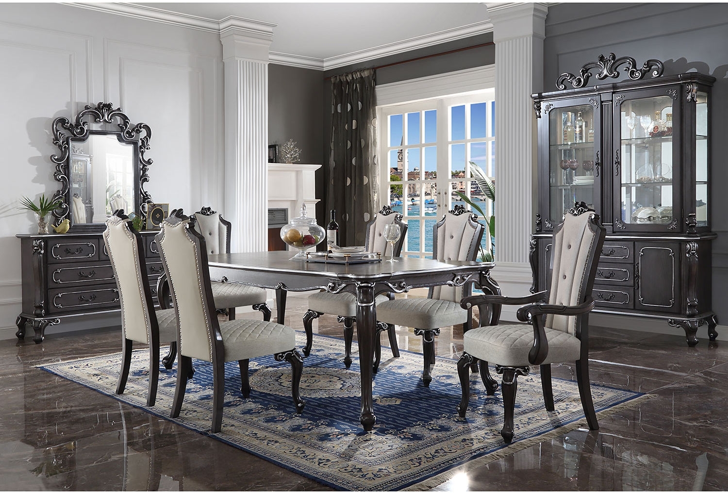 House Delphine Wood Dining Set