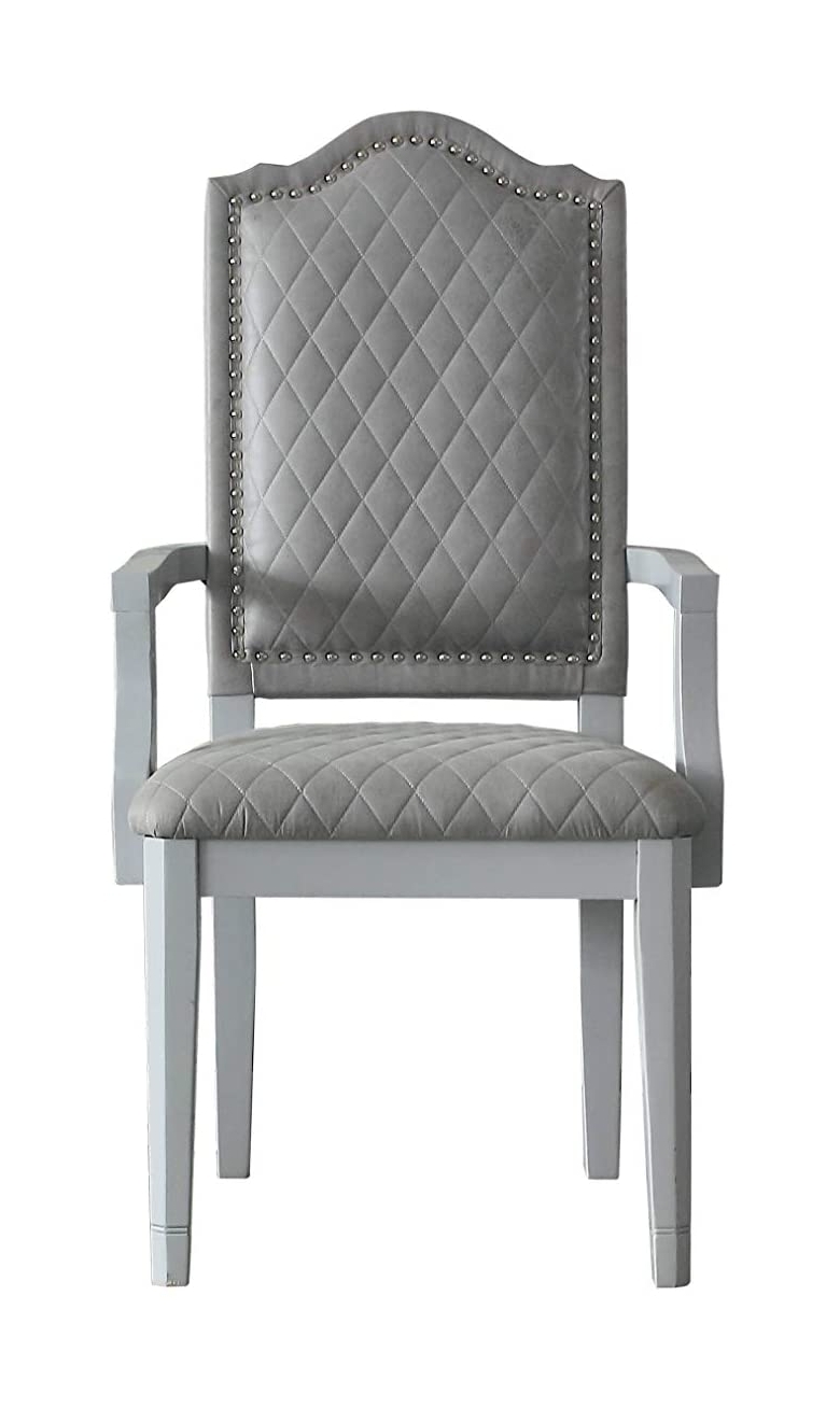 House Marchese Fabric/Wood Dining Arm Chair
