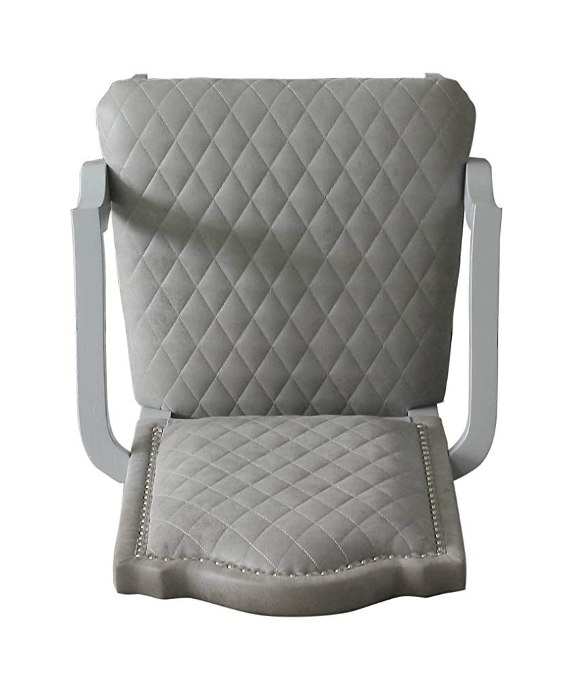 House Marchese Fabric/Wood Dining Arm Chair