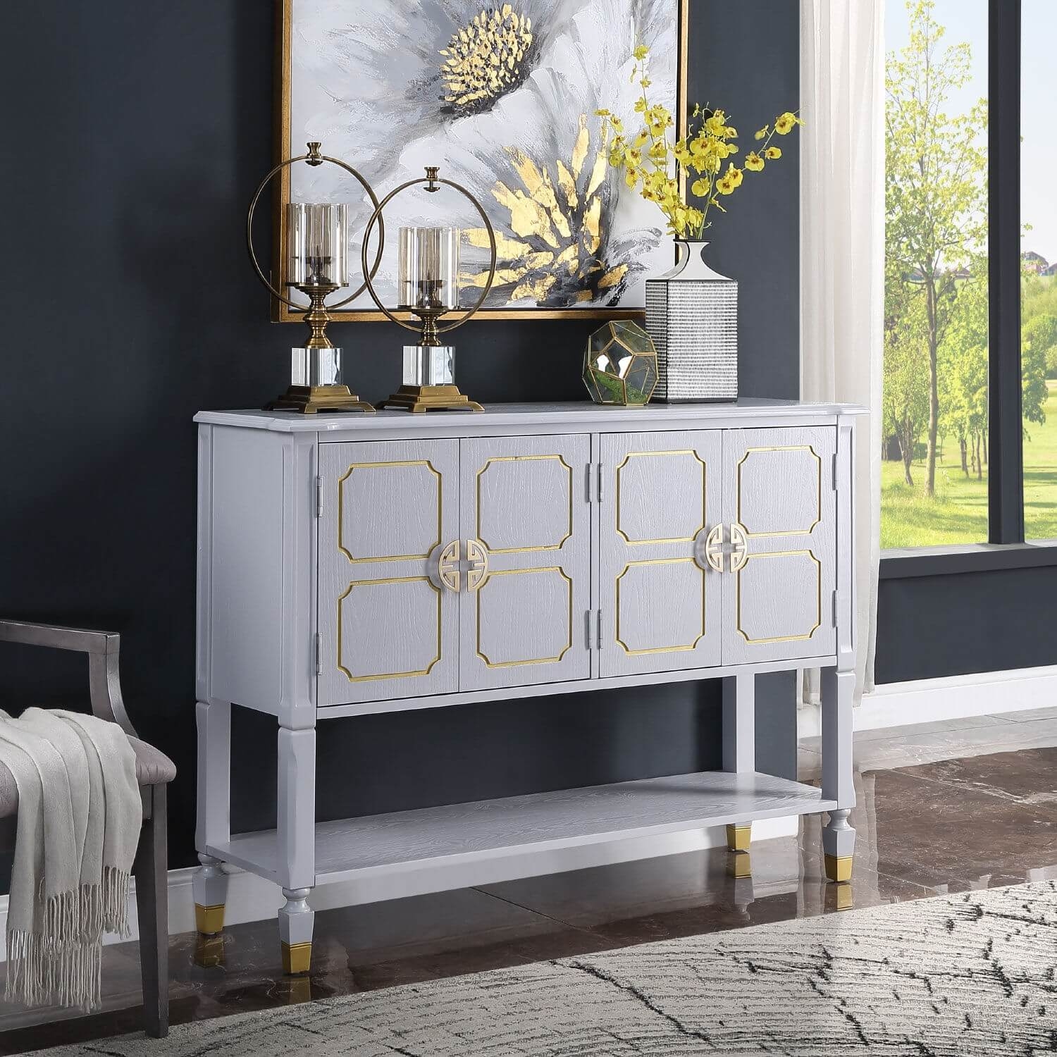 House Marchese Wood Buffet Server