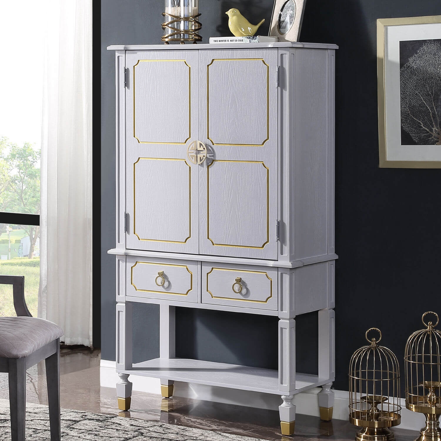 House Marchese Wood Cabinet