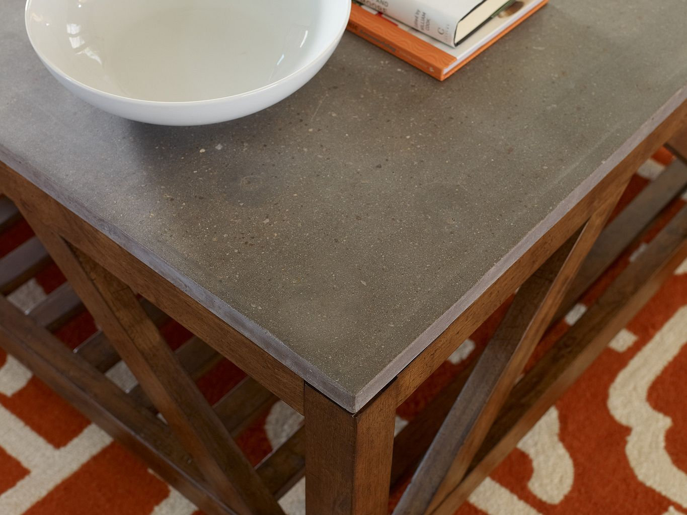 Modern Classics Mason Square Concrete/Wood End Table