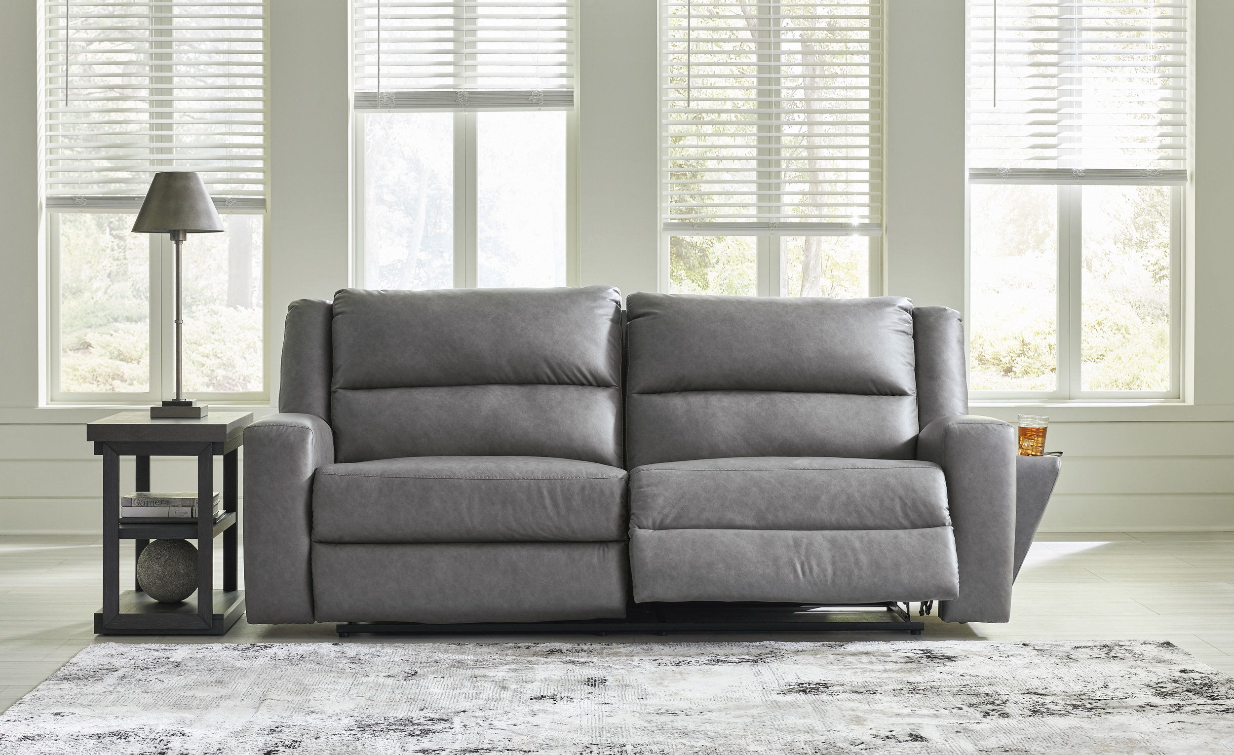 Brixworth Faux Leather Reclining Living Room Set
