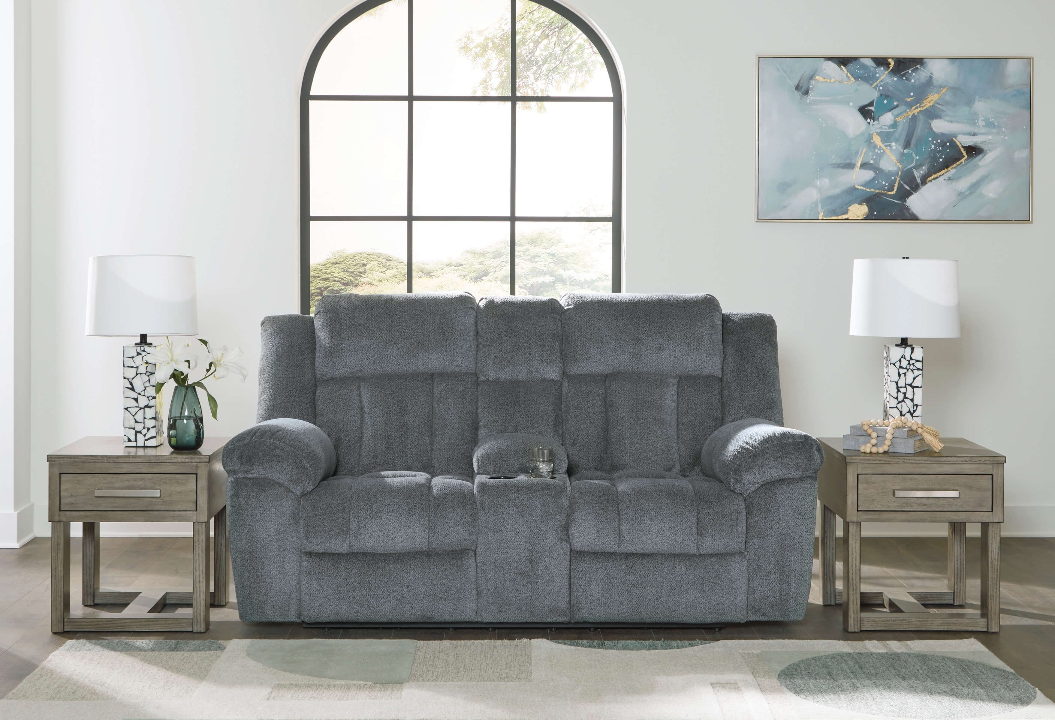 Tip-Off Slate Loveseat
