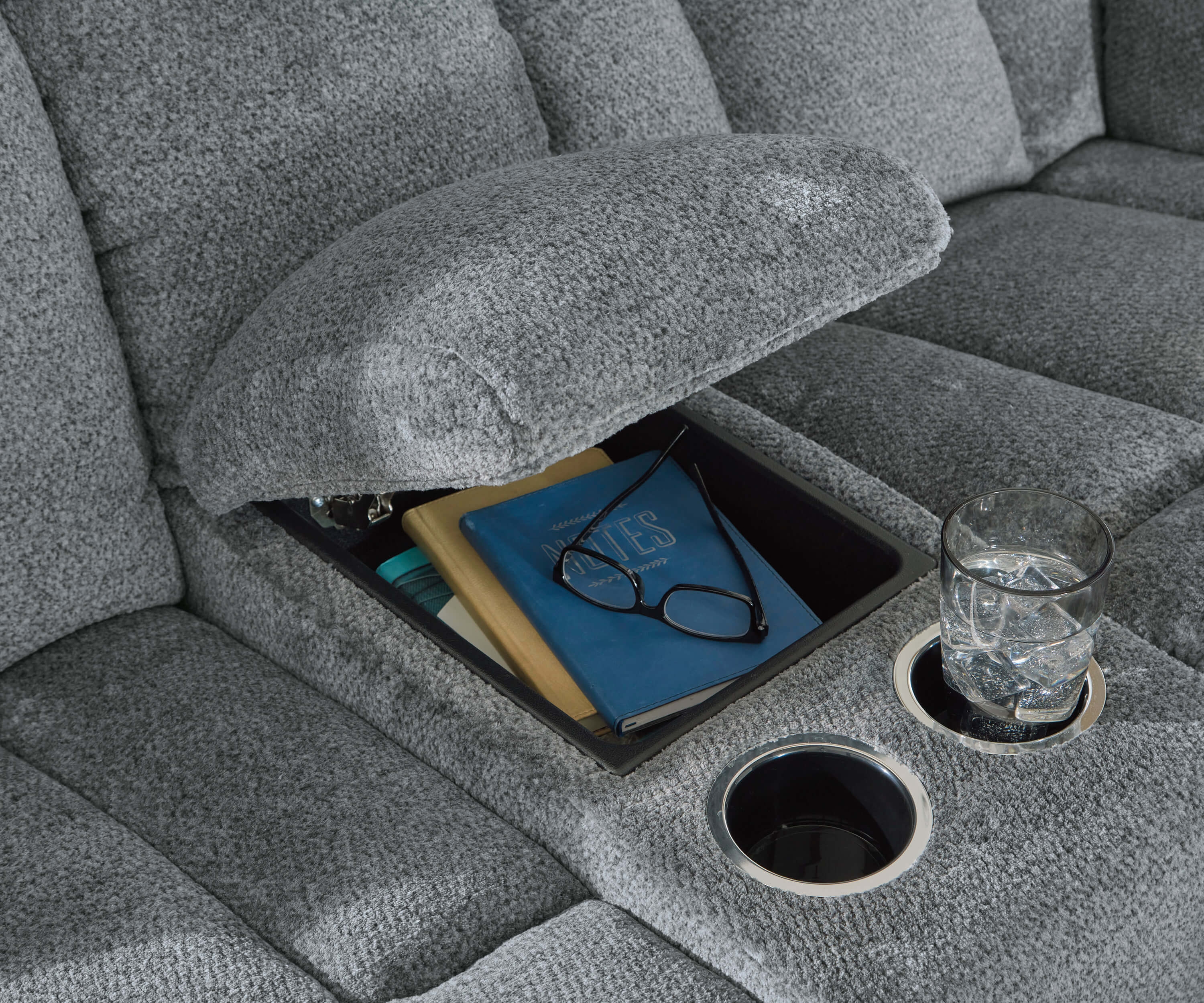 Tip-Off Polyester Power Reclining Loveseat