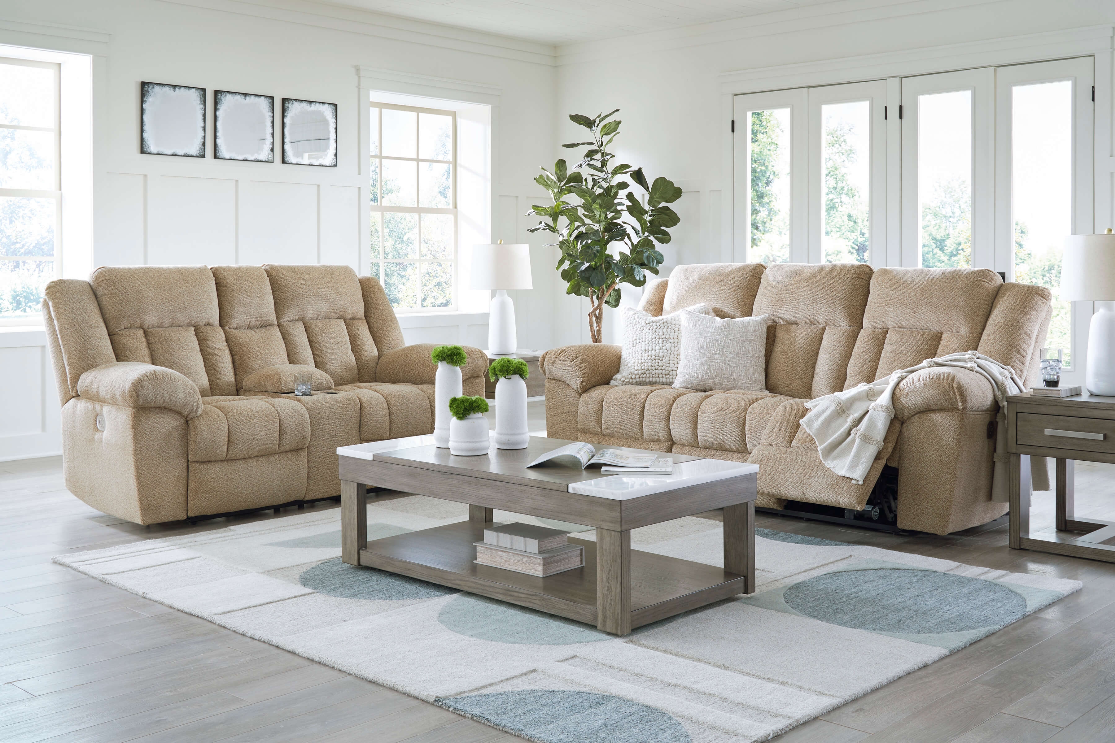 Ashley Tip-Off Power Reclining Living Room Set