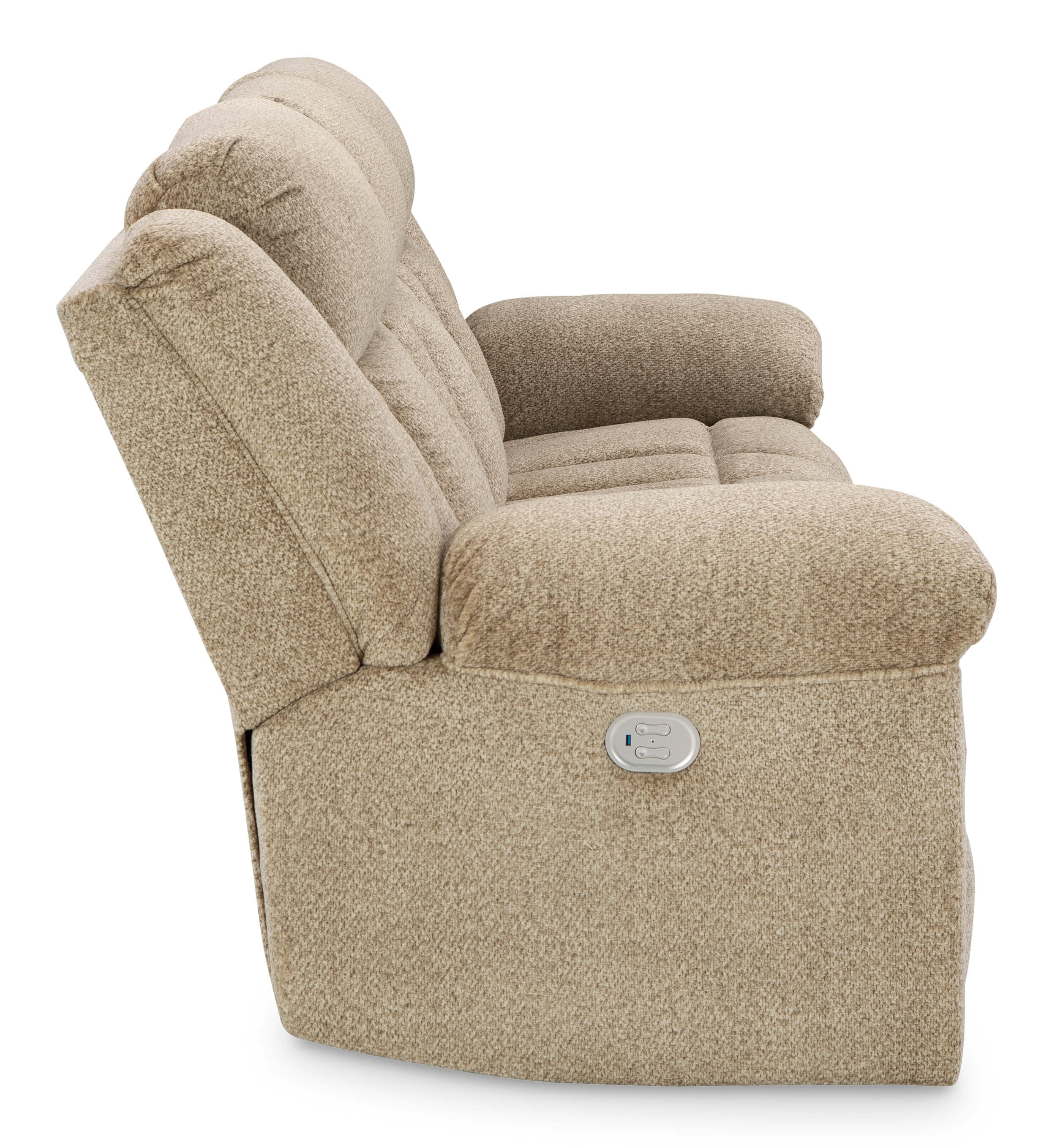 Tip-Off Reclining Slate Wheat Sofa