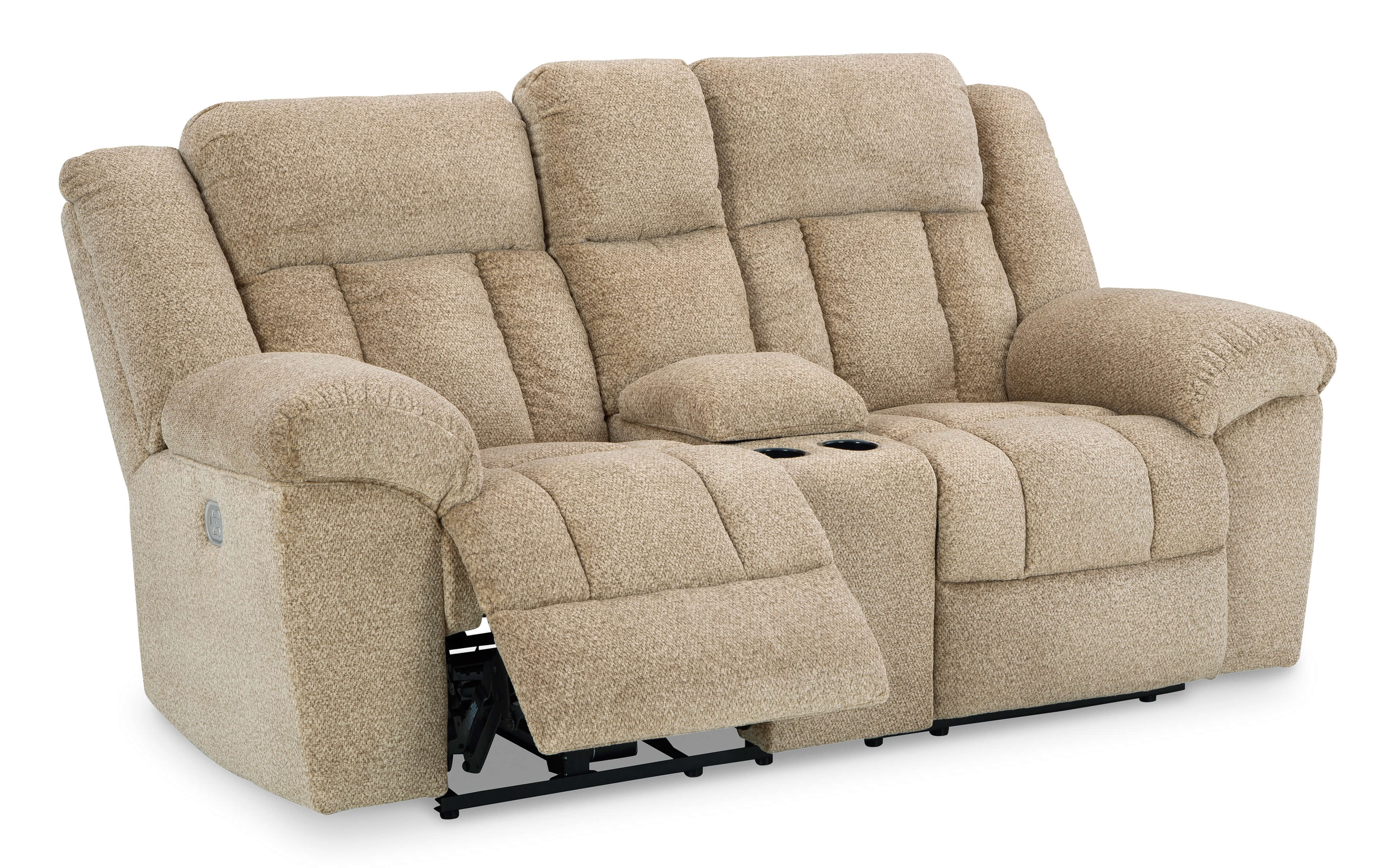 Tip-Off Polyester Power Reclining Loveseat