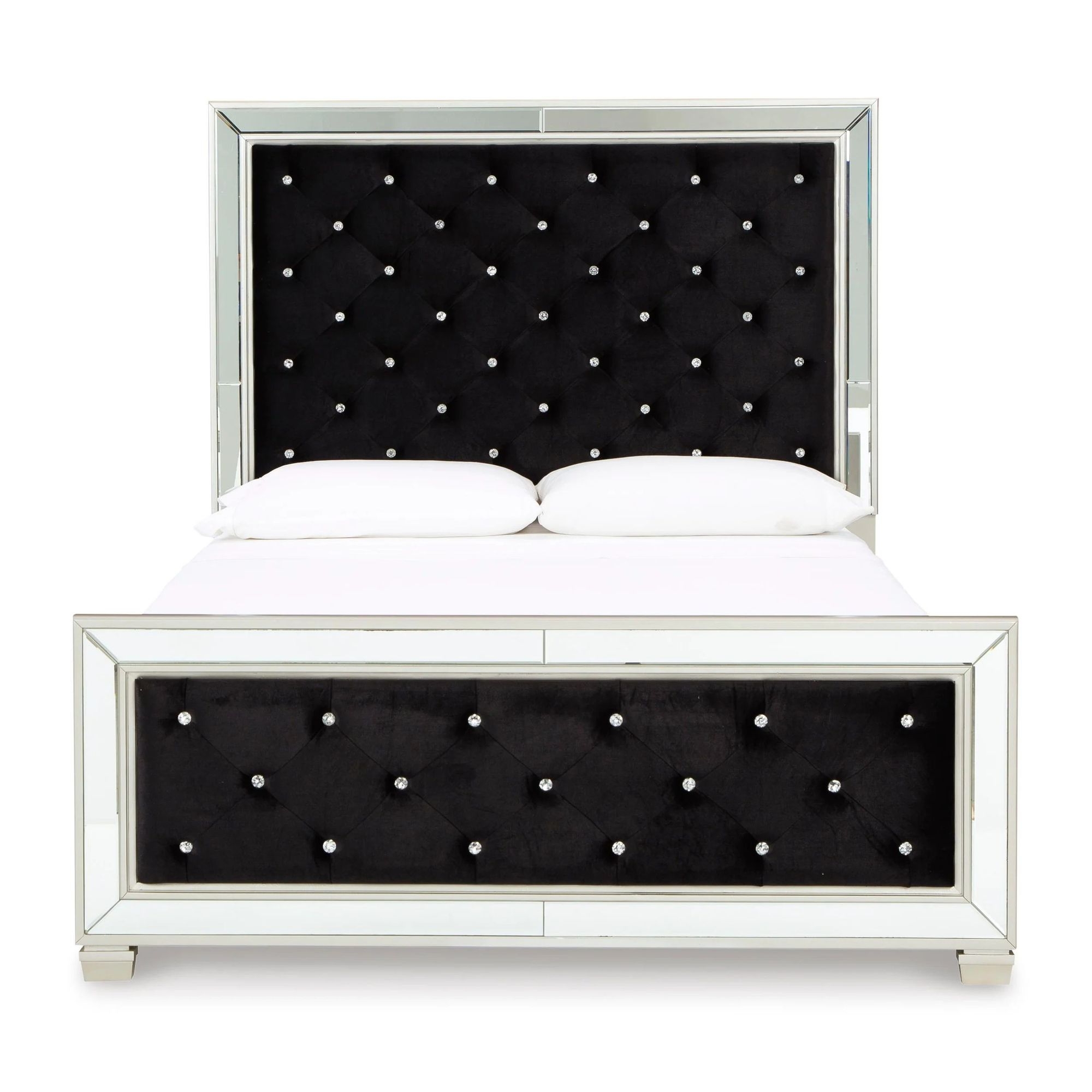 Lindenfield Velvet Upholstered Panel Bed