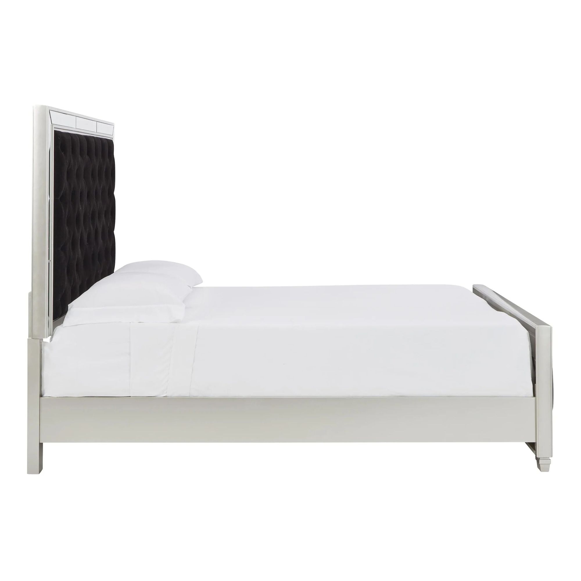 SM Lindenfield Velvet Upholstered Panel Bedroom Set