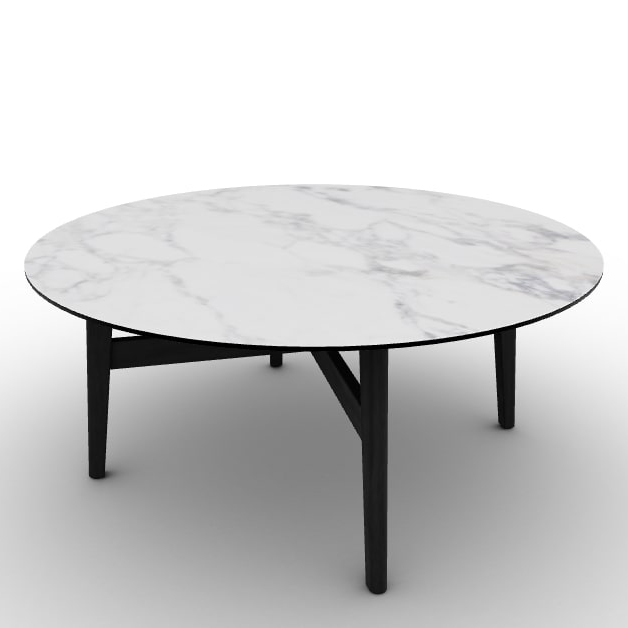 Abrey Laminated Ceramic-Glass/Wood Coffee Table