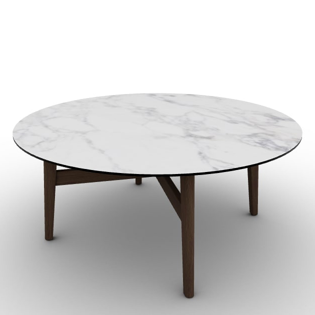 Abrey Laminated Ceramic-Glass/Wood Coffee Table