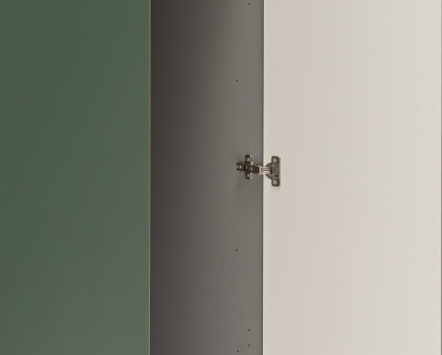 Color Wardrobe w/File Storage & 2 Doors
