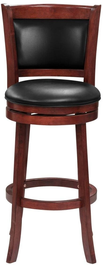 Shapel Transitional Swivel Pub Chair w/Cushion Back