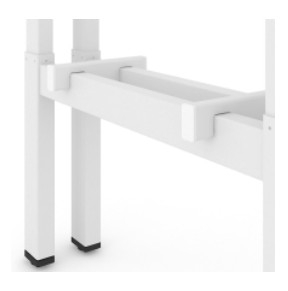 Motion Electric Height Adjustable Office Desk w/Panel Legs, 2 Level Columns