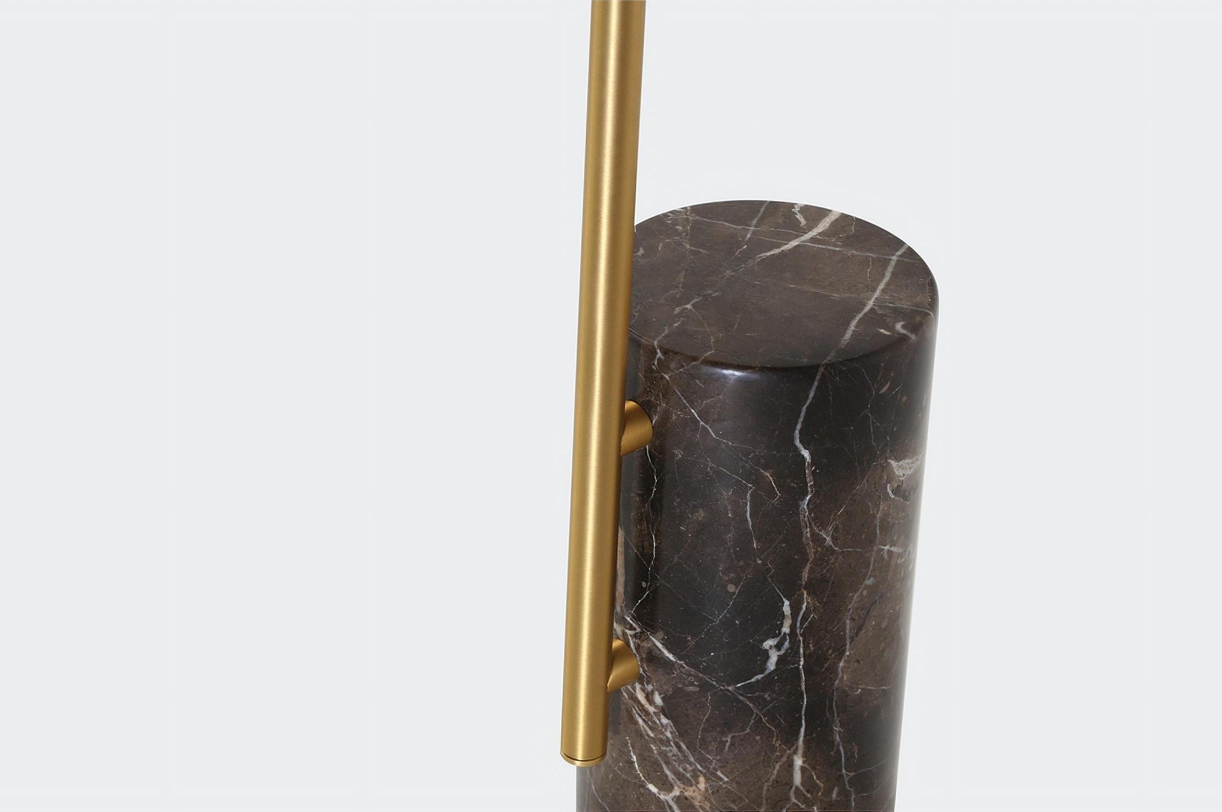 Butler Round Steel/Marble End Table