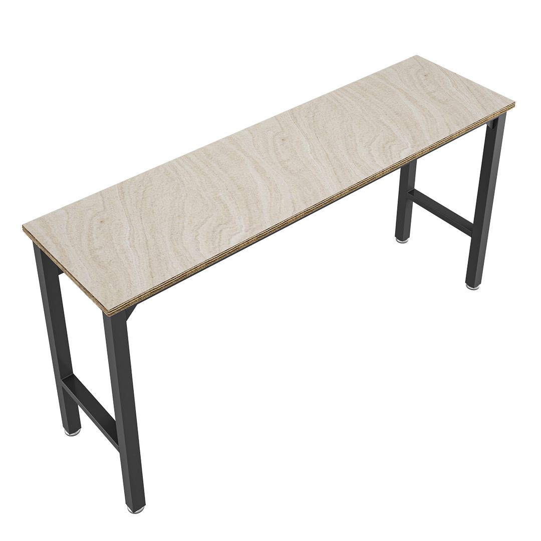 Fortress 72.4-inch Natural Wood & Steel Garage Table