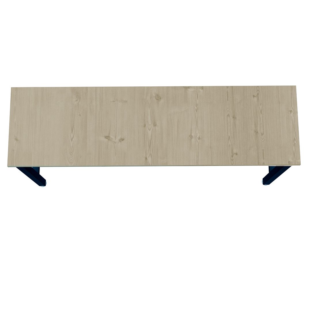 Fortress 72.4-inch Natural Wood & Steel Garage Table