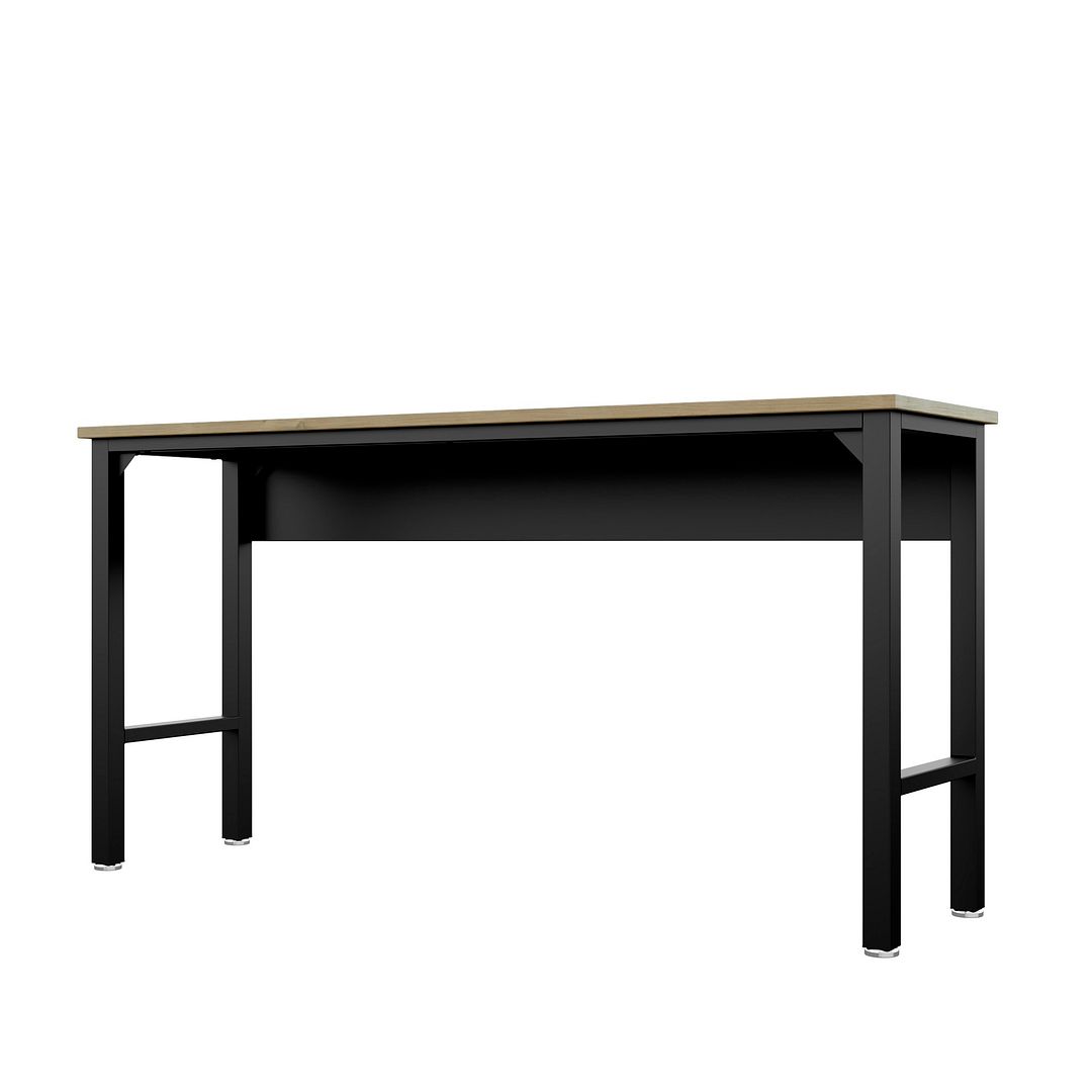 Fortress 72.4-inch Natural Wood & Steel Garage Table