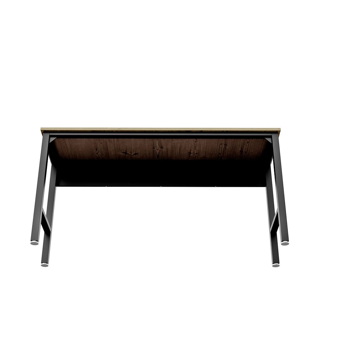 Fortress 72.4-inch Natural Wood & Steel Garage Table