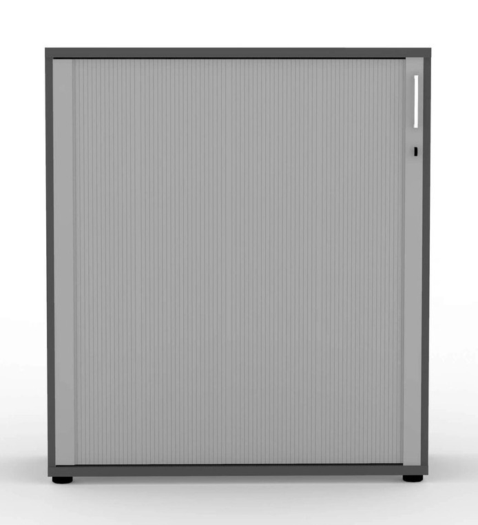 Uni Plus H44.1" Office Cabinet w/Tambour Lockable Door