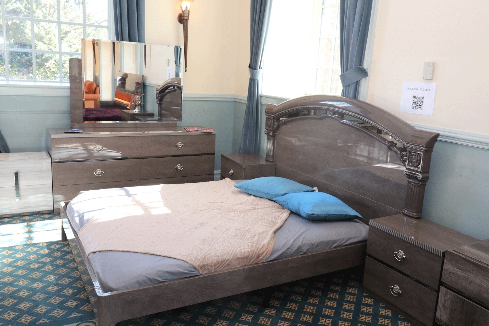 Nabucco MDF Panel Bed, Queen Size