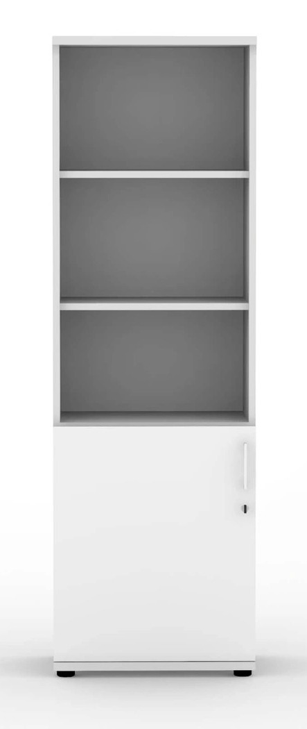 Uni Melamine Office Lockable Cabinet w/Door & 3 Shelves