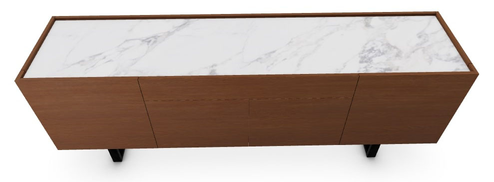 Horizon Wood/Ceramic/Metal Sideboard w/4 Doors & Drawer