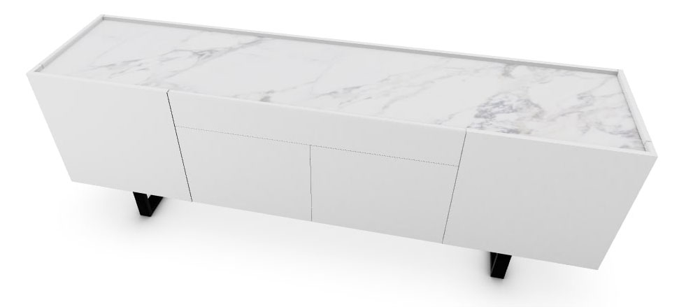 Horizon Wood/Ceramic/Metal Sideboard w/4 Doors & Drawer
