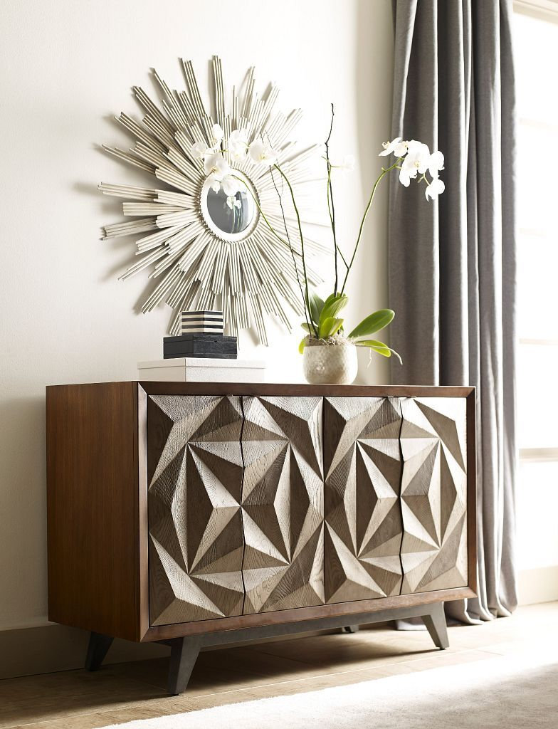 Ad Modern Synergy Wood Morphe Console w/4 Doors