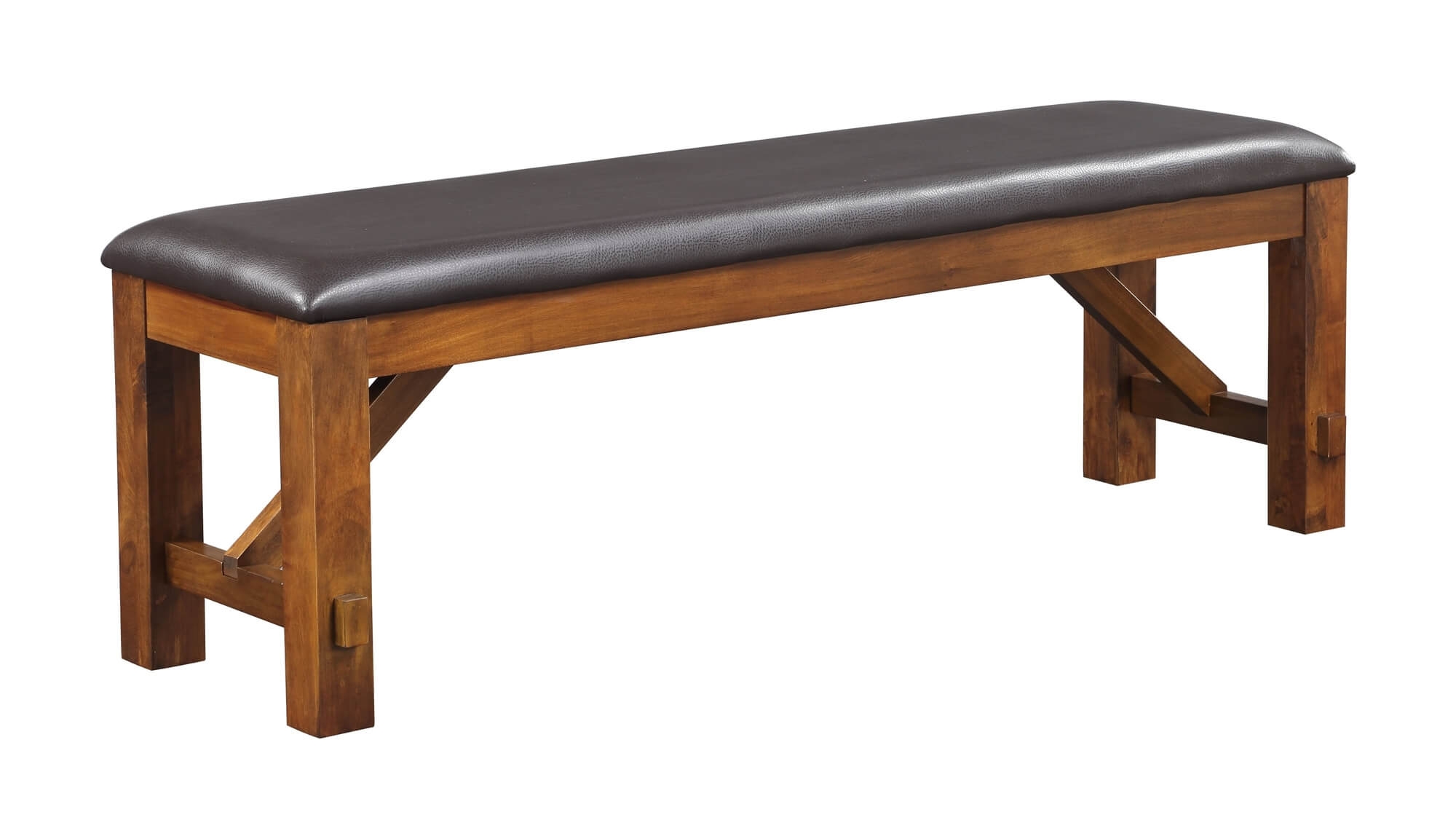 Apollo Leatherette/Wood Bench