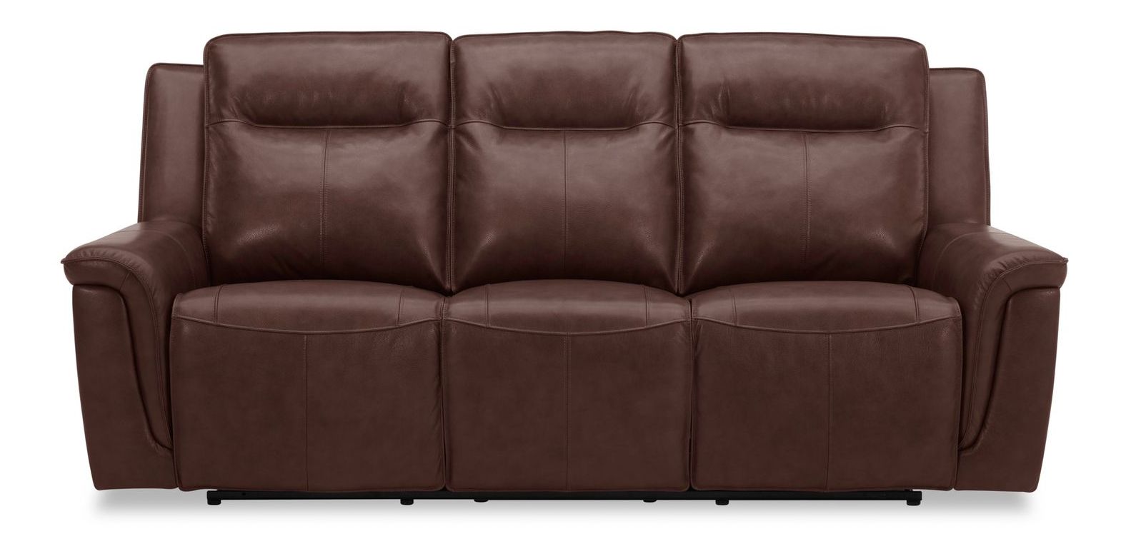 Avery Leather Power Reclining Living Room Set | Cognac