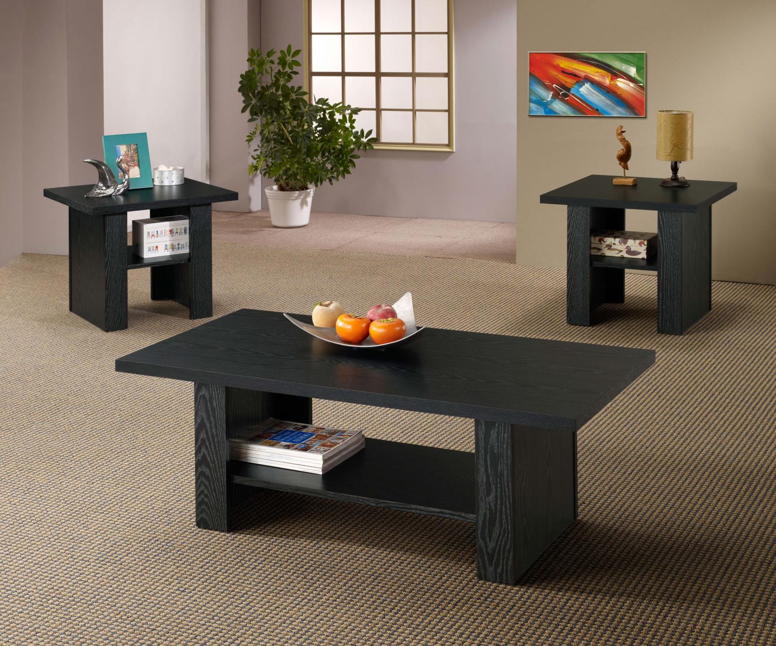 Rodez 3-Piece Wood Veneer Occasional Table Set