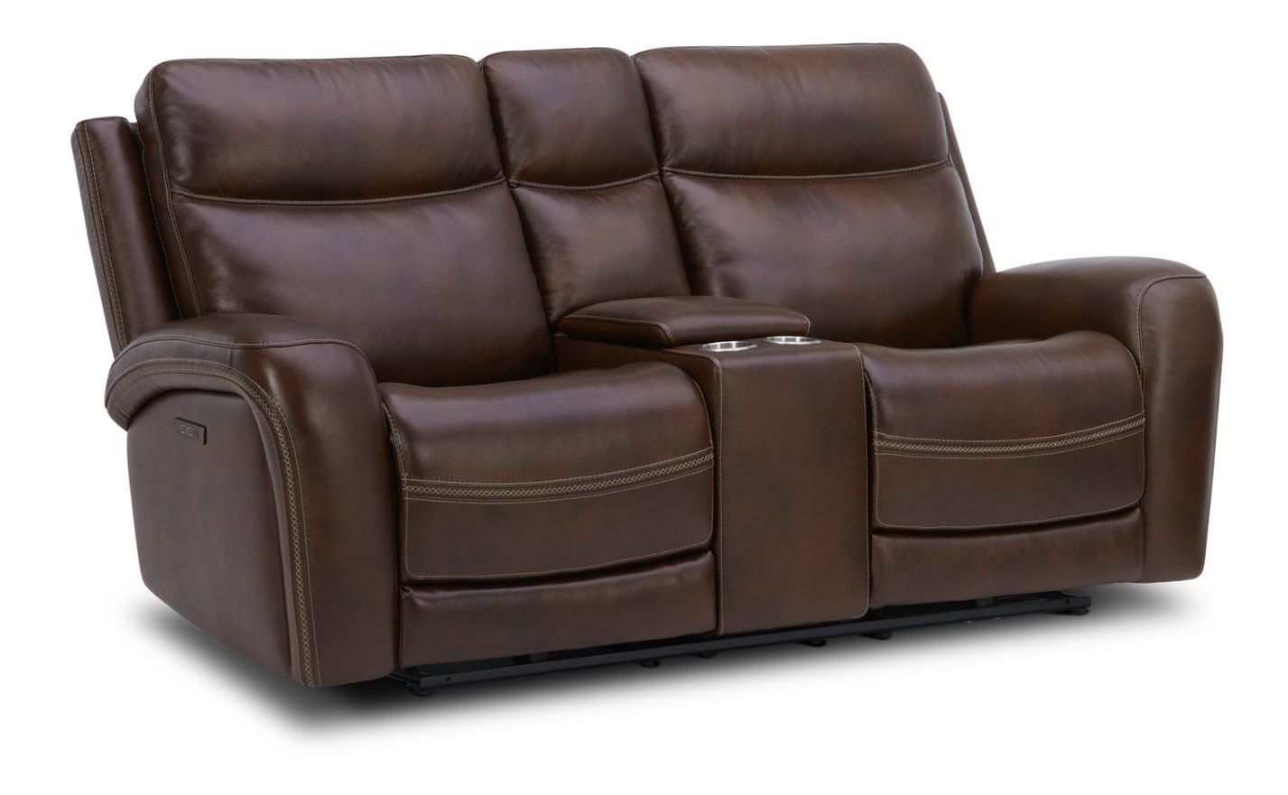 Blair Leather Power Reclining Living Room Set | USB Charging