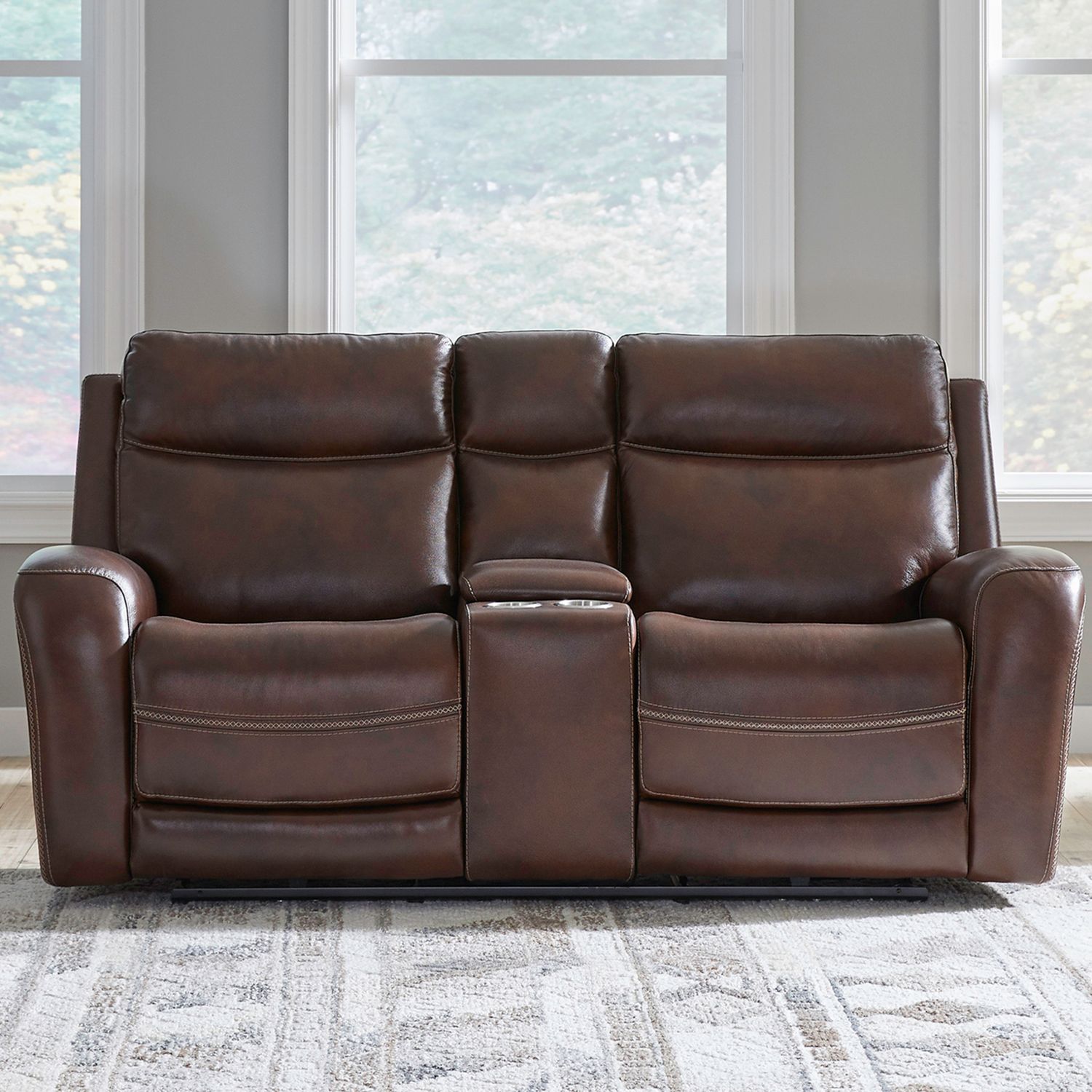 Blair Leather Power Reclining Living Room Set | USB Charging