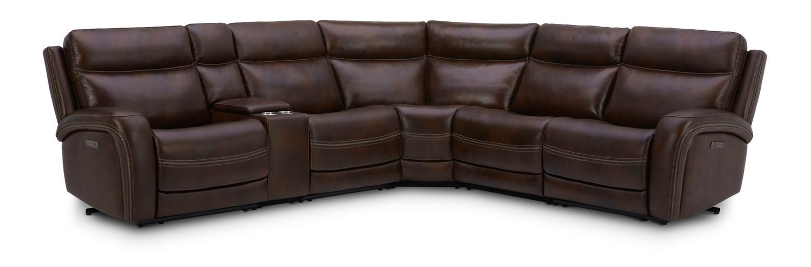 Blair Leather Power Reclining Living Room Set | USB Charging